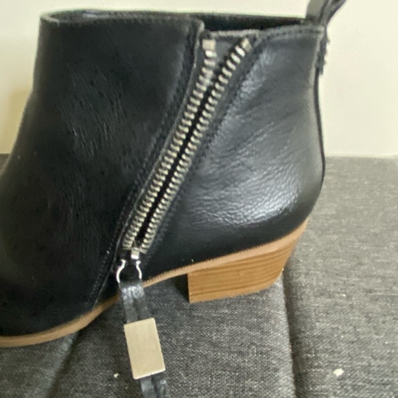 Circus by Sam Edelman Black Heidi Faux Leather Casual Office Ankle Boots-Sz-6 - Picture 5 of 13
